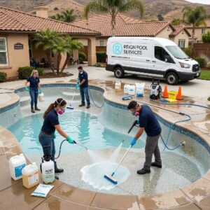 Pool Acid Wash - Reign Pool Services - Reign Pool Services Pool Services acid wash service in Corona CA