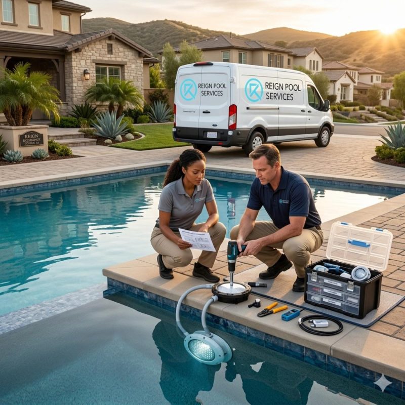 Pool Light Installation and Pool Equipment Installations in Corona CA