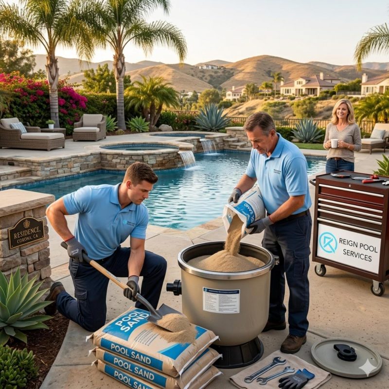 Pool Sand Changes Pool Services in Corona California